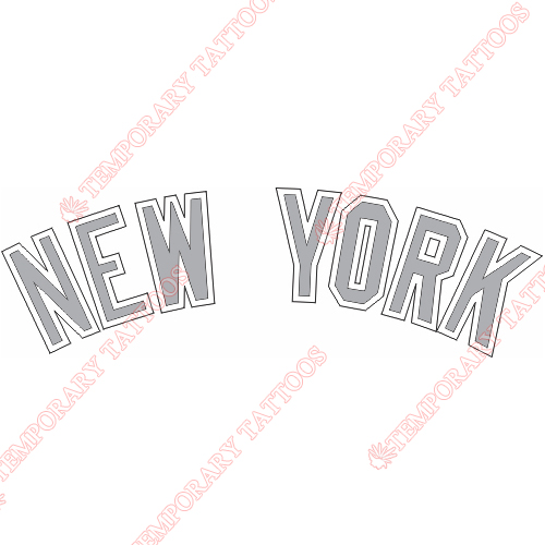 New York Yankees Customize Temporary Tattoos Stickers NO.1773